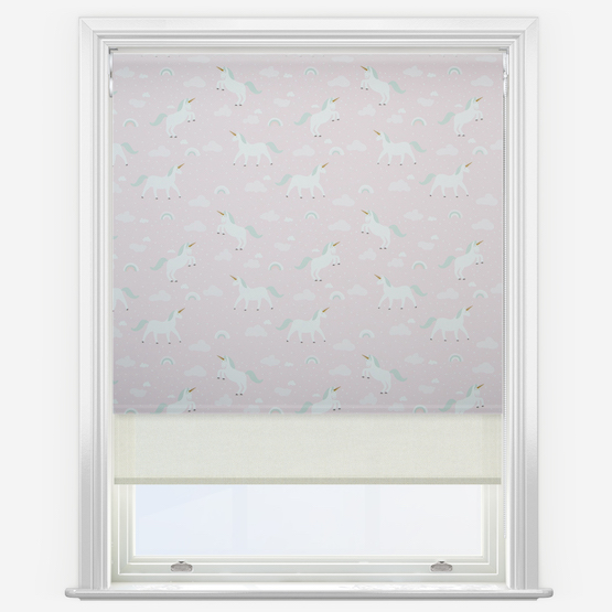 Double Roller Eunice Candy & Cream Double Roller Blind