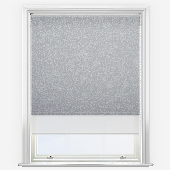 Double Roller Florence Cathedral Grey & White Double Roller Blind