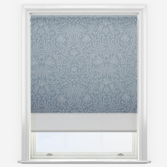 Double Roller Florence Persian Blue & Grey Double Roller Blind