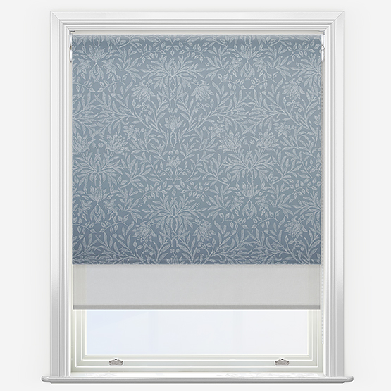 Double Roller Florence Persian Blue & Grey Double Roller Blind
