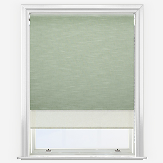 Double Roller Hayworth Fern & Cream Double Roller Blind