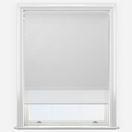 Double Roller Isla Whisper & White Double Roller Blind