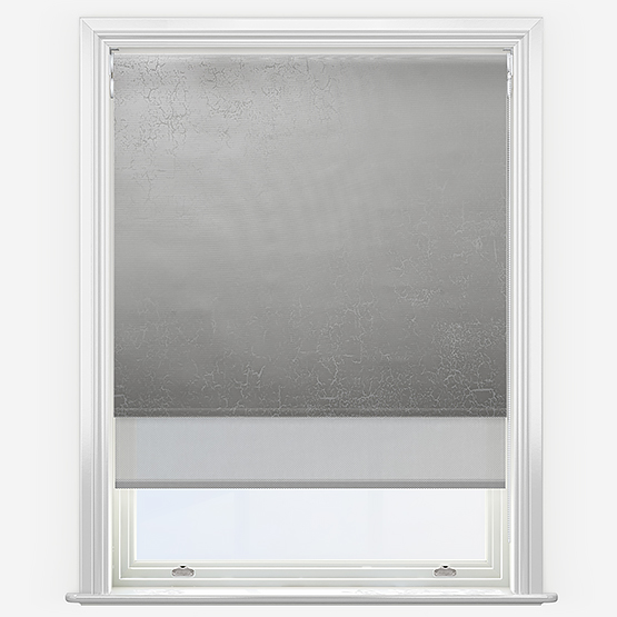 Double Roller Lahore Grey SunVue Dove Double Roller Blind