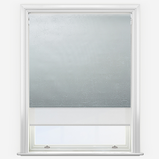 Double Roller Lahore White & White Double Roller Blind
