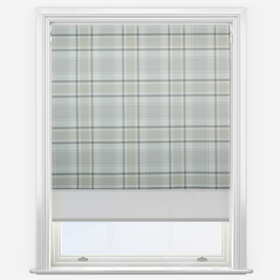 Double Roller Lomond Wild Hare & Grey Double Roller Blind