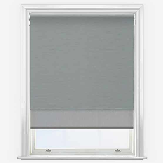 Double Roller Plaza Graphite SunVue Steel Double Roller Blind