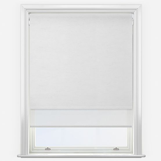 Double Roller Plaza Whisper White Double Roller Blind
