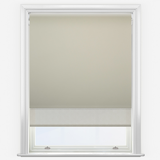 Double Roller Spectrum Blackout Beige & Natural Double Roller Blind