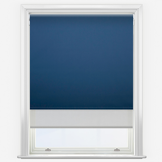 Double Roller Spectrum Blackout Blue & Grey Double Roller Blind