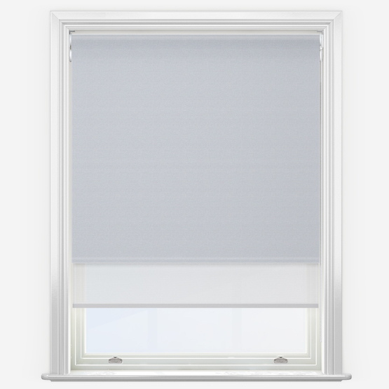 Double Roller SunVue Mineral & White Double Roller Blind