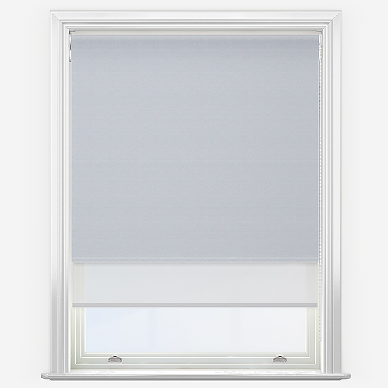 Double Roller SunVue Mineral & White Double Roller Blind