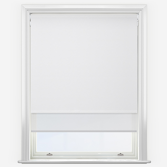 Double Roller SunVue White Double Roller Blind