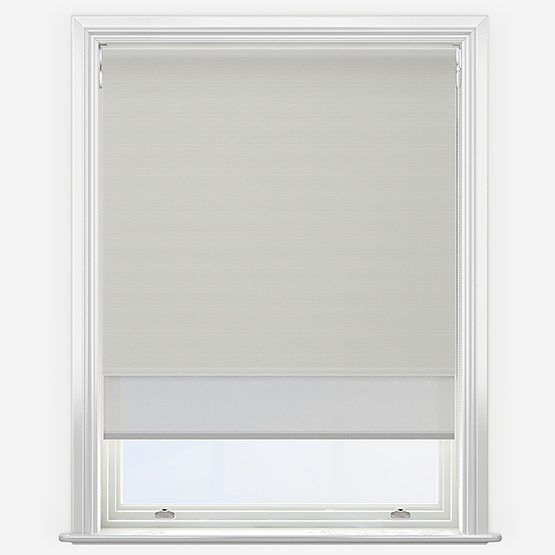 Double Roller Supreme Blackout Parchment & Grey Double Roller Blind