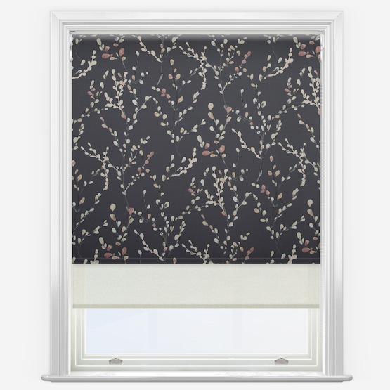 Double Roller Willow Dusky Rose & Cream Double Roller Blind