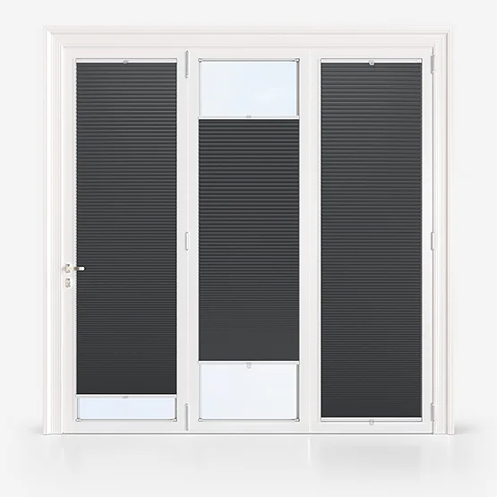 ThermoCell Blackout Anthracite stickfit_pleated