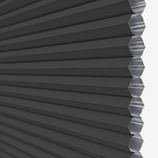 Double Sided EcoCell Blackout Espresso pleated