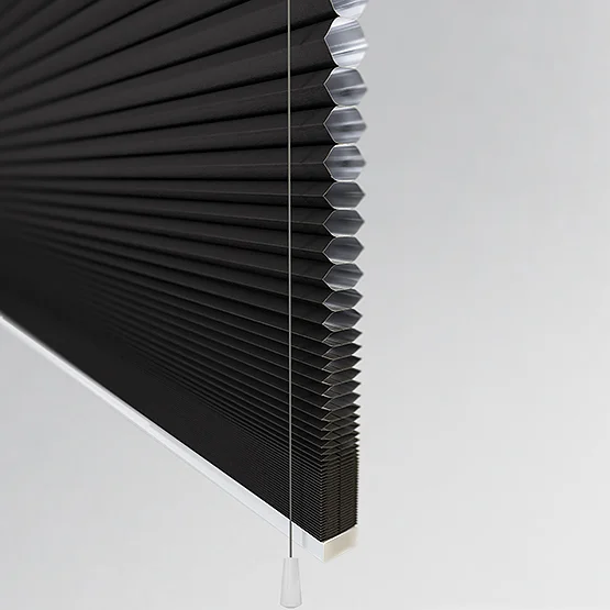 Luna Charcoal pleated