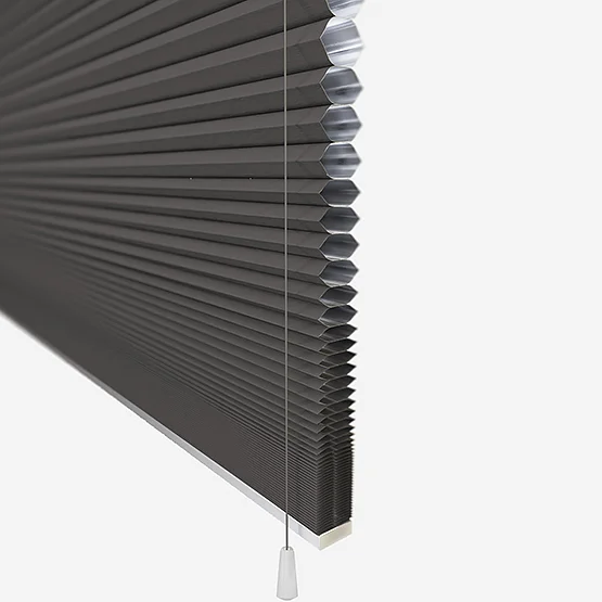 Double Sided EcoCell Blackout Espresso pleated
