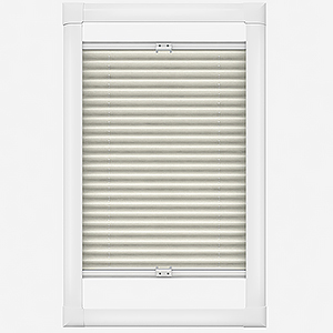 Louvolite Voile FR Cream 20mm Pleated
