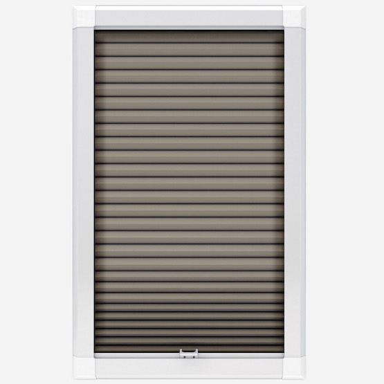 Luna Walnut Perfect Fit Pleated Blind