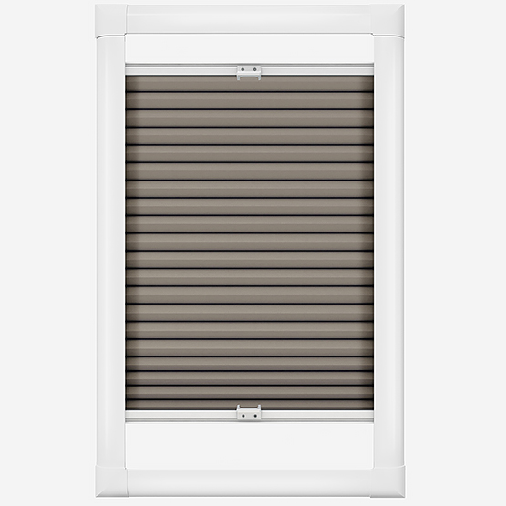 Luna Walnut Perfect Fit Pleated Blind