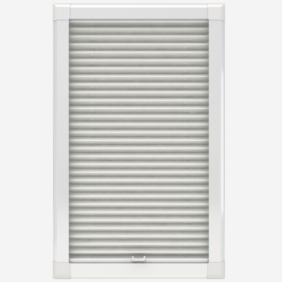 Louvolite Shot Silk ESP Ivory 20mm Pleated Perfect Fit Pleated Blind