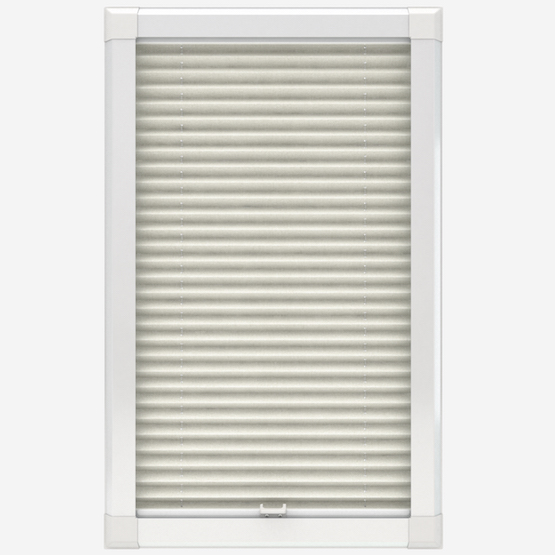 Louvolite Voile FR Cream 20mm Pleated Perfect Fit Pleated Blind