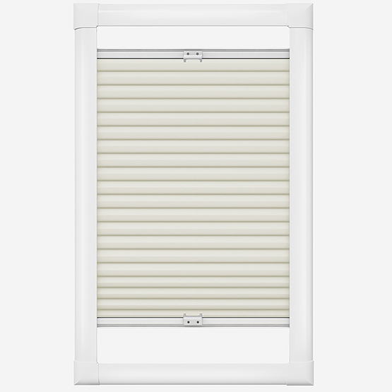 Double Sided EcoCell Blackout Pearl Perfect Fit Pleated Blind