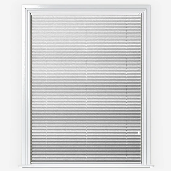 Voile FR White pleated
