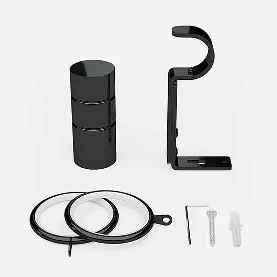 28mm Allure Black Nickel Barrel pole