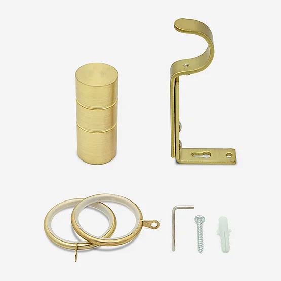 28mm Allure Classic Brushed Gold Barrel pole