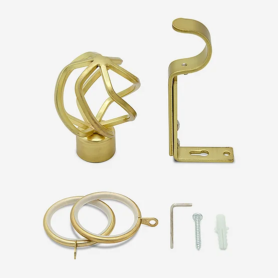 28mm Allure Classic Brushed Gold Cage pole