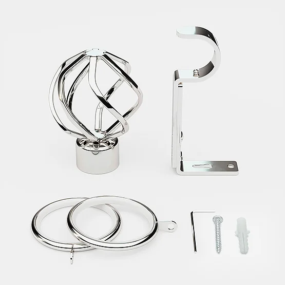 28mm Allure Classic Polished Chrome Cage Bay Window pole