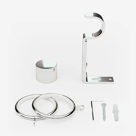 28mm Allure Polished Chrome End Cap pole