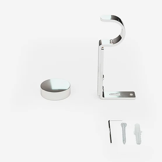 28mm Allure Classic Polished Chrome Stud Eyelet Bay Window pole
