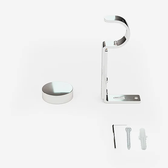 28mm Allure Classic Polished Chrome Stud Eyelet pole