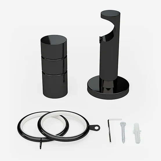 28mm Allure Signature Black Nickel Barrel pole