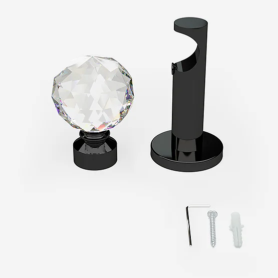28mm Allure Signature Black Nickel Crystal Eyelet pole