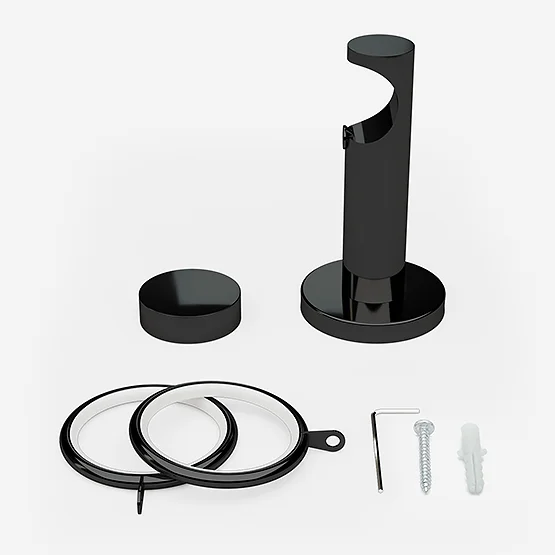 28mm Allure Signature Black Nickel Stud pole