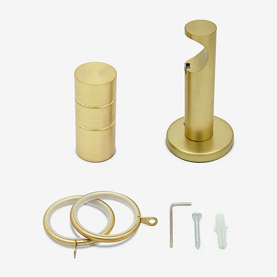 28mm Allure Signature Brushed Gold Barrel pole