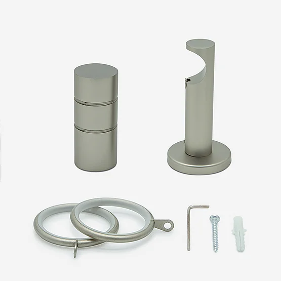 28mm Allure Signature Brushed Steel Barrel pole