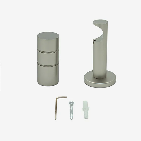28mm Allure Signature Brushed Steel Barrel Eyelet pole