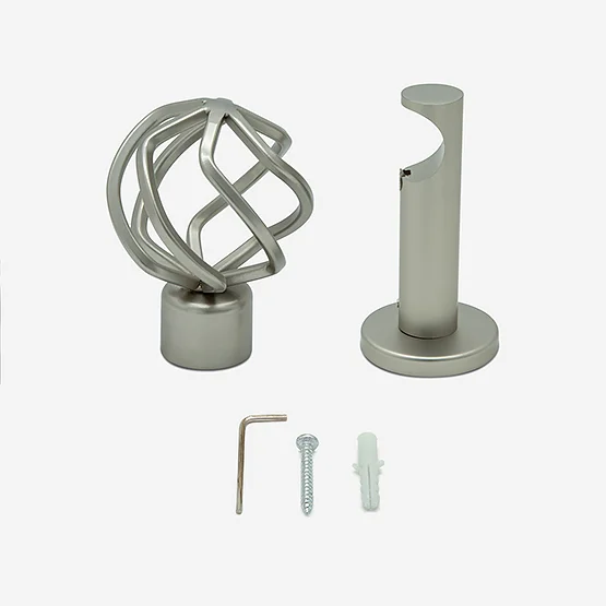28mm Allure Signature Brushed Steel Cage Eyelet pole