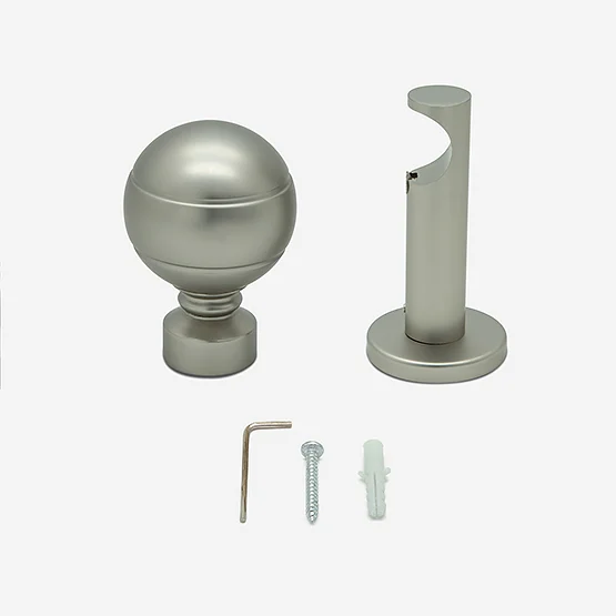 28mm Allure Signature Brushed Steel Lined Ball Eyelet pole