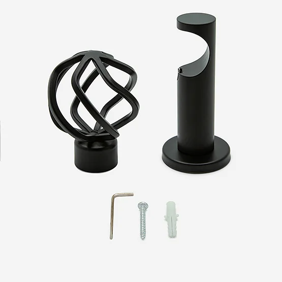 28mm Allure Signature Matt Black Cage Eyelet pole