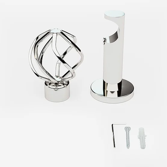 28mm Allure Signature Polished Chrome Cage Eyelet pole
