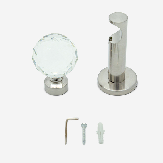 28mm Allure Signature Stainless Steel Crystal Eyelet pole