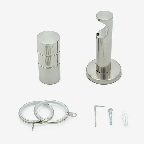 28mm Allure Signature Stainless Steel Effect Barrel pole