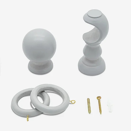 28mm Prime Dove Grey Ball pole