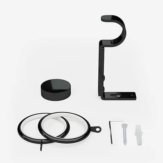 35mm Allure Classic Black Nickel Stud pole